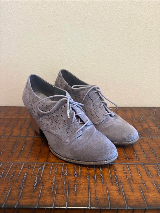Dr. Scholl's Shoes - Dr. Scholl's Grey Oxford Heels Size 9.5